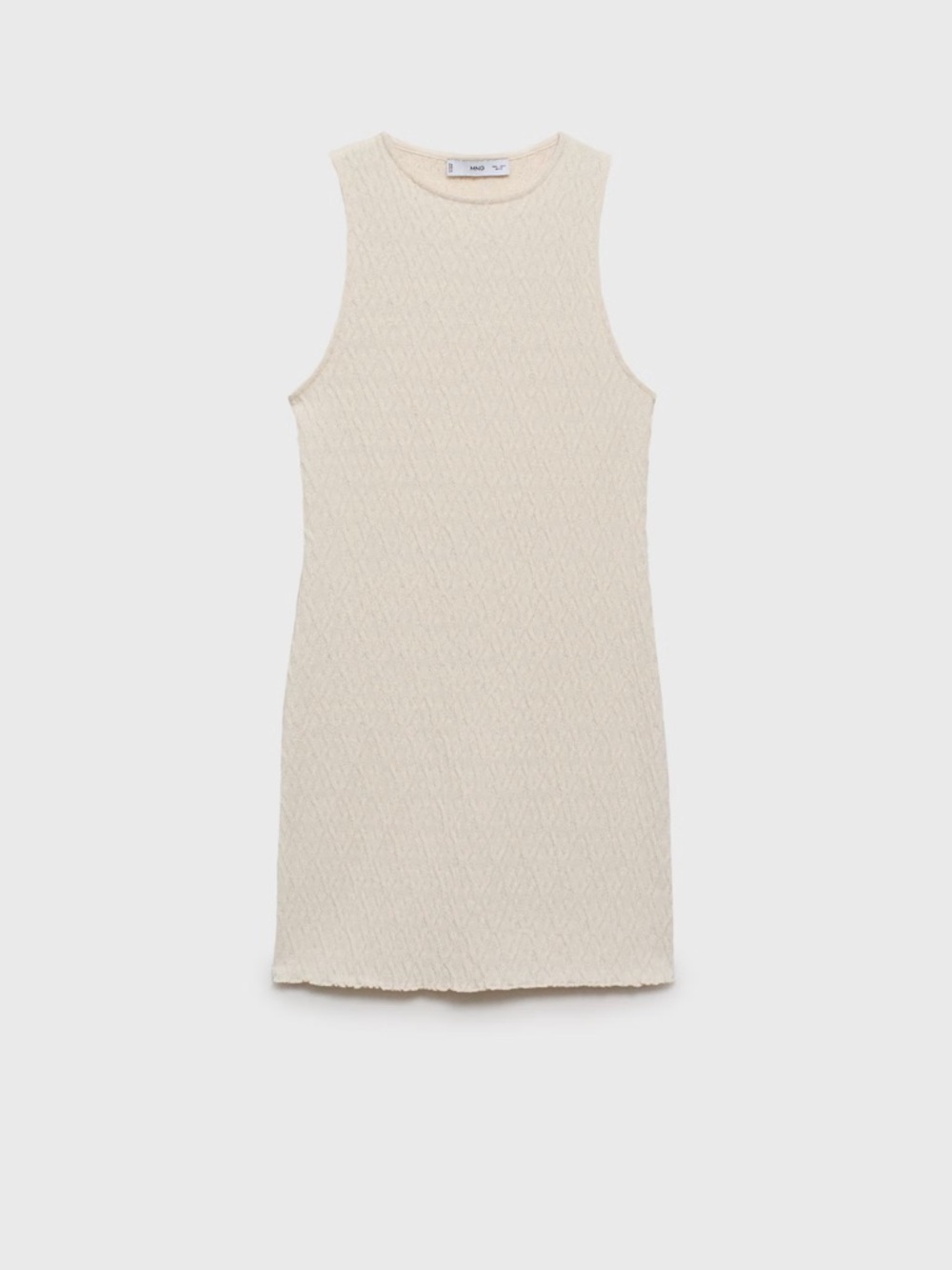 Mango Fitted Textured Knit Summer Dress
